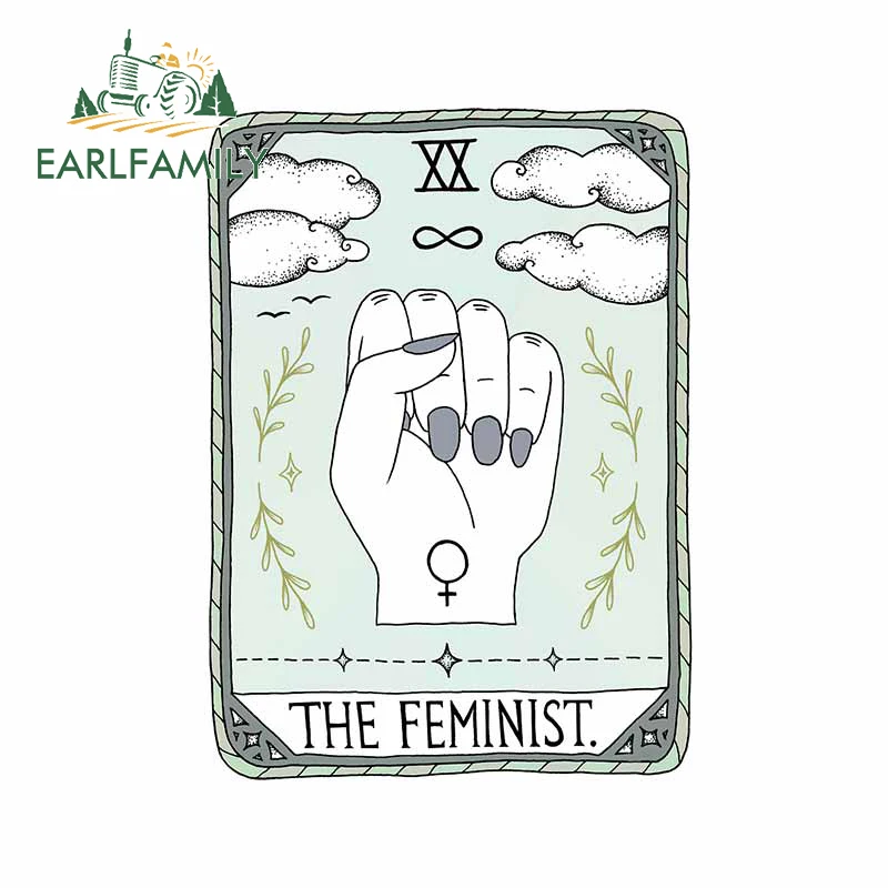 

EARLFAMILY, 13 см x 9,5 см, феминистские виниловые наклейки на машину, мотоциклетные индивидуальные наклейки, наклейки для фургона, внедорожника
