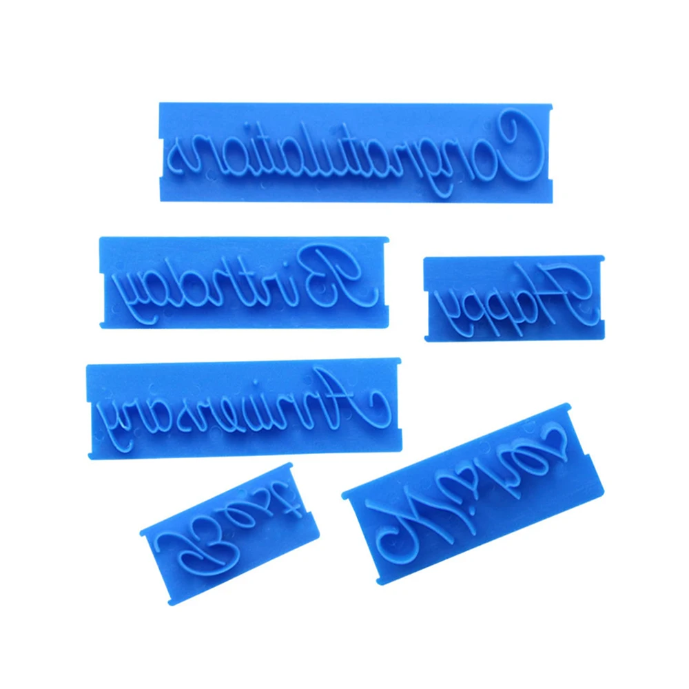 6 шт. буквенный алфавит печенье печать тиснение резак набор подарок помадка