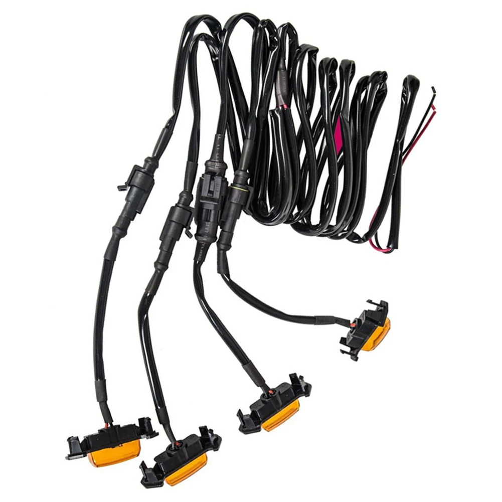 4 светодиодный т. Автомобильные светодиодные лампы 12 В для решетки радиатора 2016