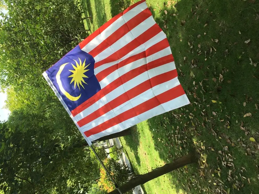 3*5 футов Малайзия Летающий флаг полиэстер страна национальные Висячие флаги