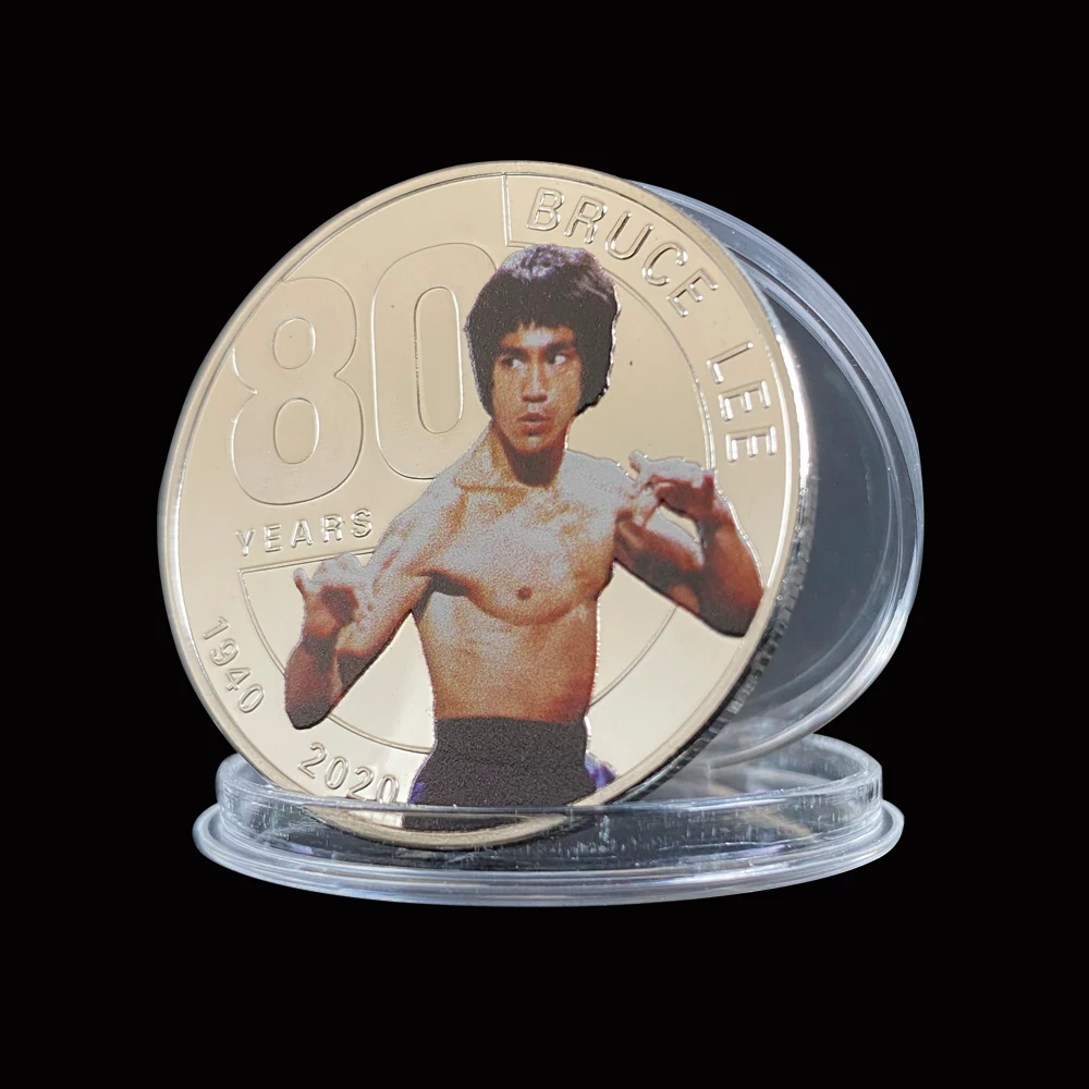 

1940-2020 80 Years Silver Coin Of Bruce LEE Chinese Kung Fu Master