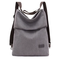 women canvas backpack fashion shoulder bag travel school bag for teenage girl rucksacks
