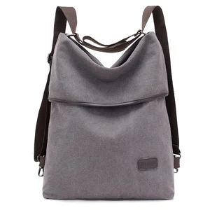 women canvas backpack fashion shoulder bag travel school bag for teenage girl rucksacks free global shipping
