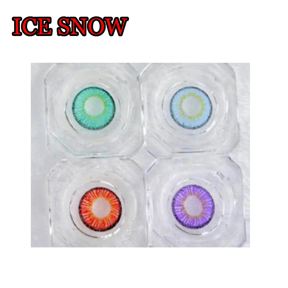 

Hotsale Contacts Lenses for Cosplay Fire Color Fancy Eyes Red Vampire Eyewear Accessoriesl контактные линзы IceSnow