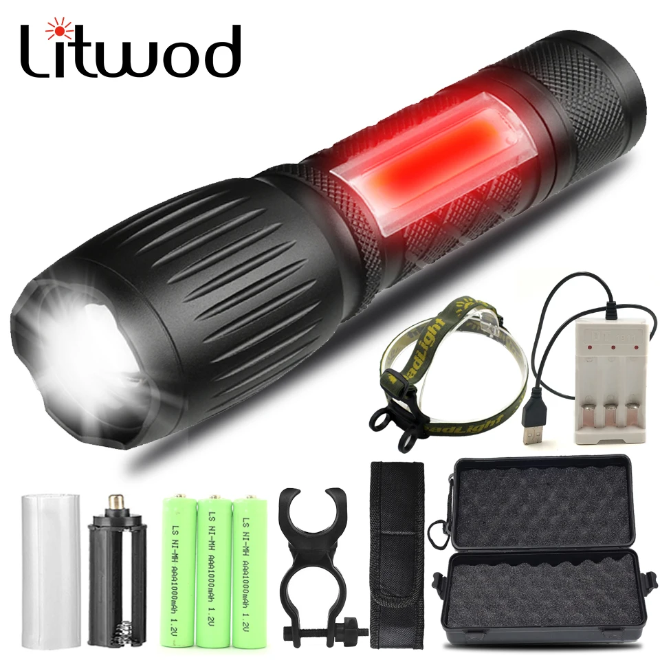 Ультраяркий светодиодный фонарик CREE XM L T6 масштабируемый велосипедный фонарь с