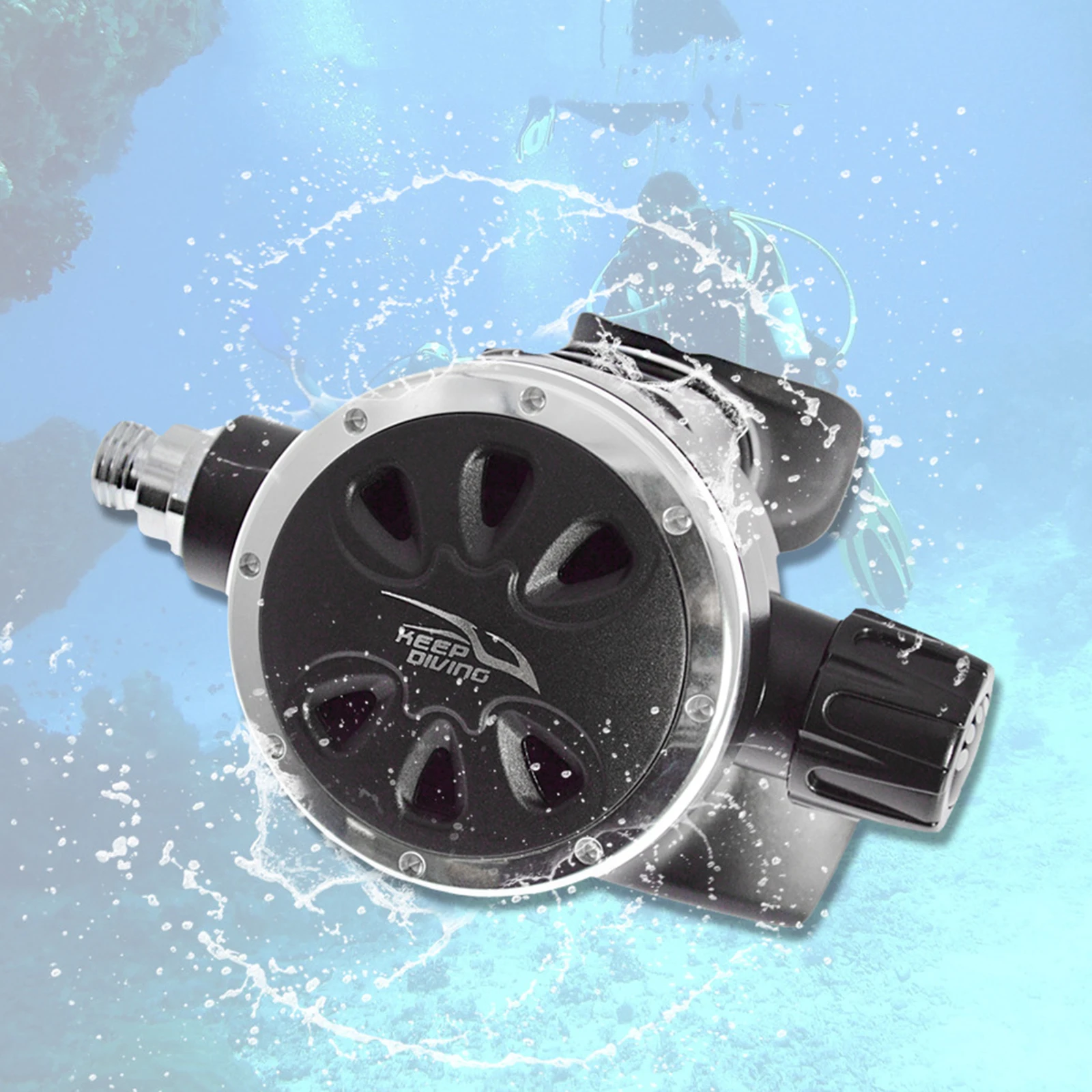 

Adjustable Diving Regulator Scuba Dive 2nd Stage Octopus Flexible Explorer