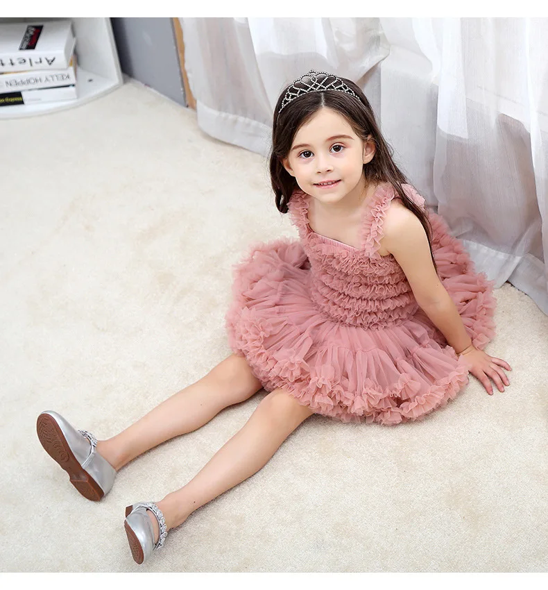 Детское летнее платье-пачка на бретельках | Детская одежда и обувь