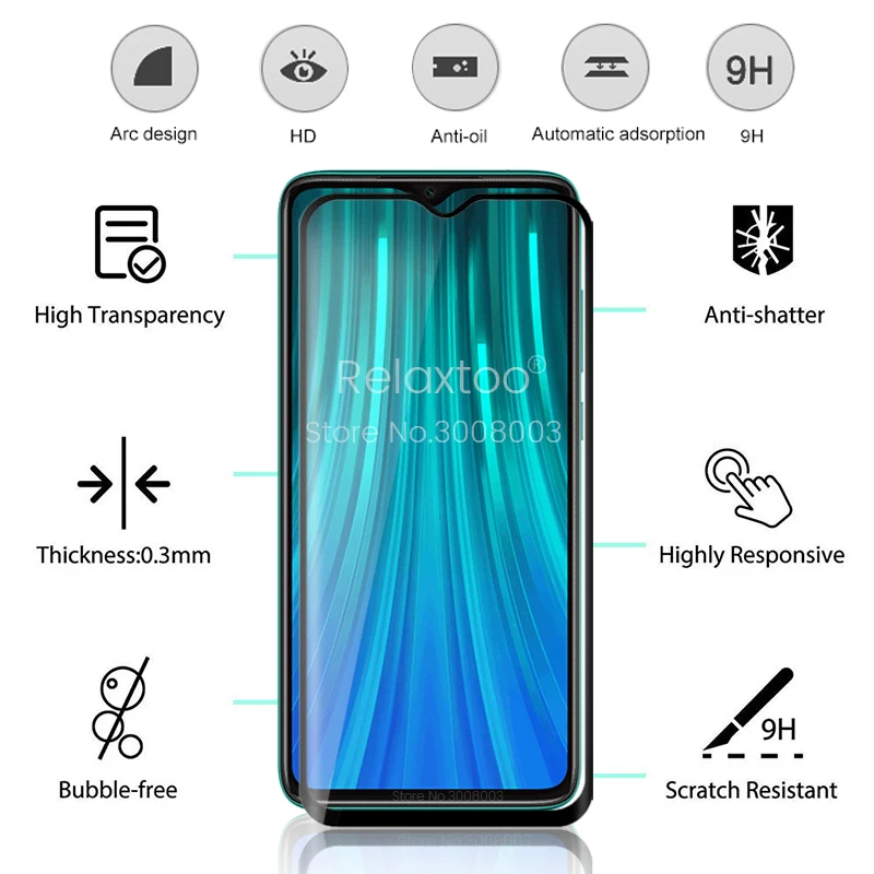 Стекло на redmi note 7 закаленное стекло для xiaomi 8 pro защита экрана очки red mi note7 note8 note8pro