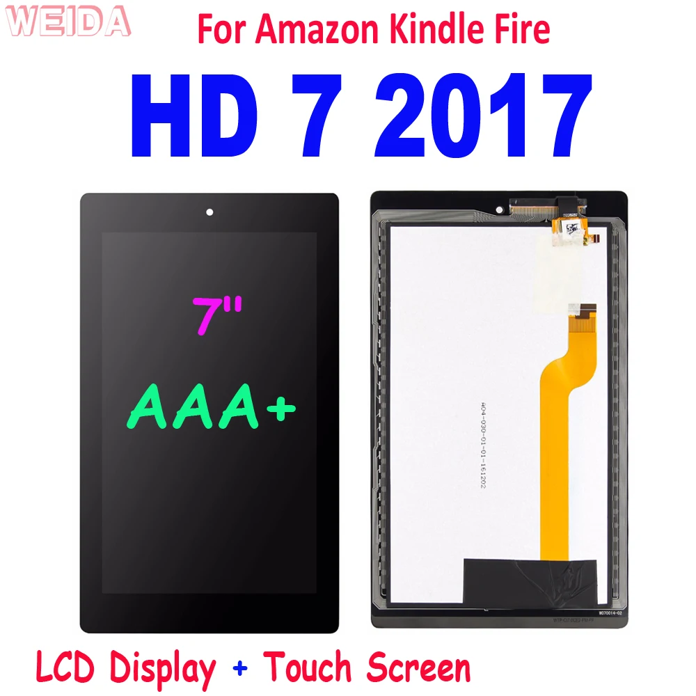 

For Amazon Kindle Fire 7th Gen HD7 2017 HD 7 2017 SR043KL LCD Display Touch Screen Digitizer Assembly For Amazon HD 7 2017 LCD