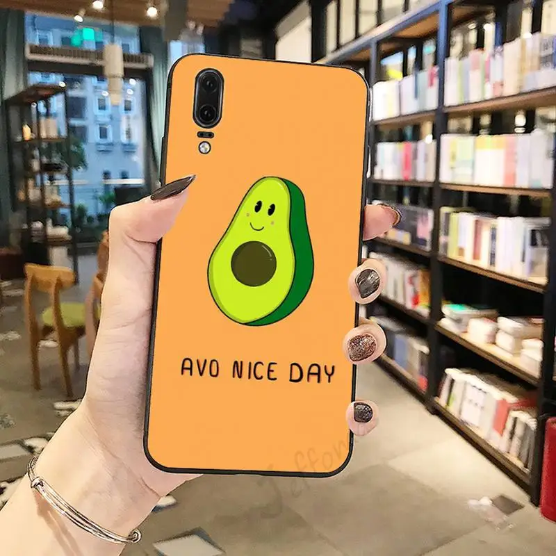 

Cute Avocado Funny Phone Case For Huawei honor Mate P 10 20 30 40 Pro 10i 9 10 20 8 x Lite