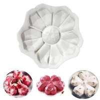 5 diamond hearts flower cake mold chocolate decorating silicone mold candy sugar paste mould bakeware mousse dessert mould
