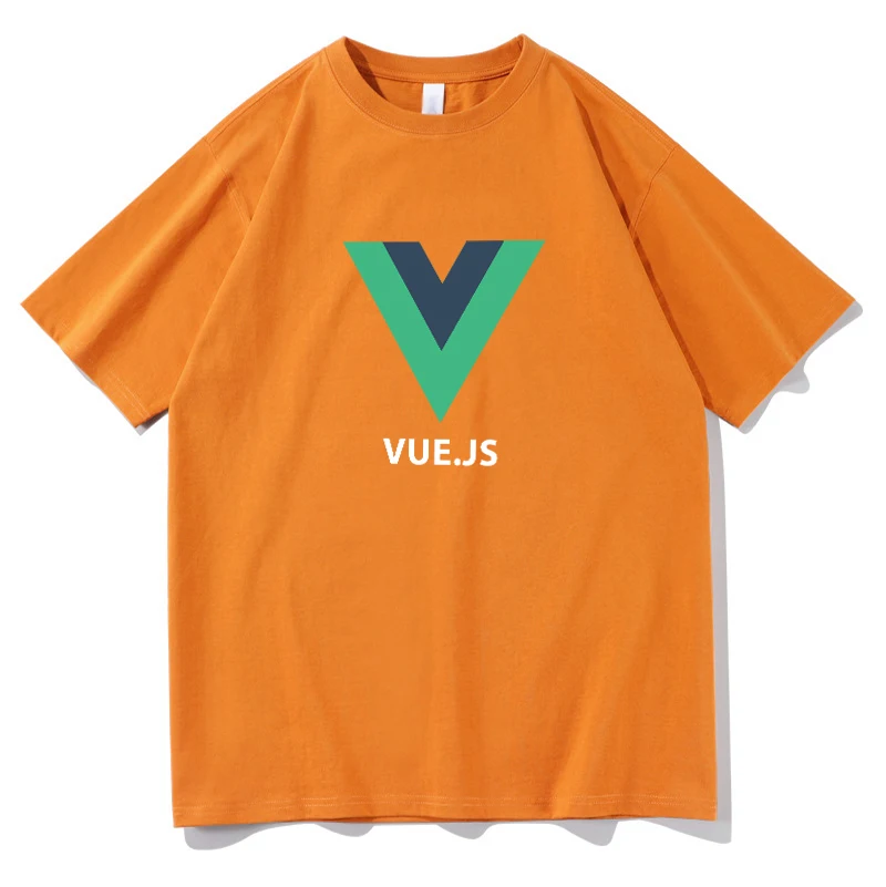 Frontend Vue.js Programmer Shirt Geek Hacker Coder Gift Web Developer Tshirt Cotton Tee IT Present For Husband Boyfriend | Мужская