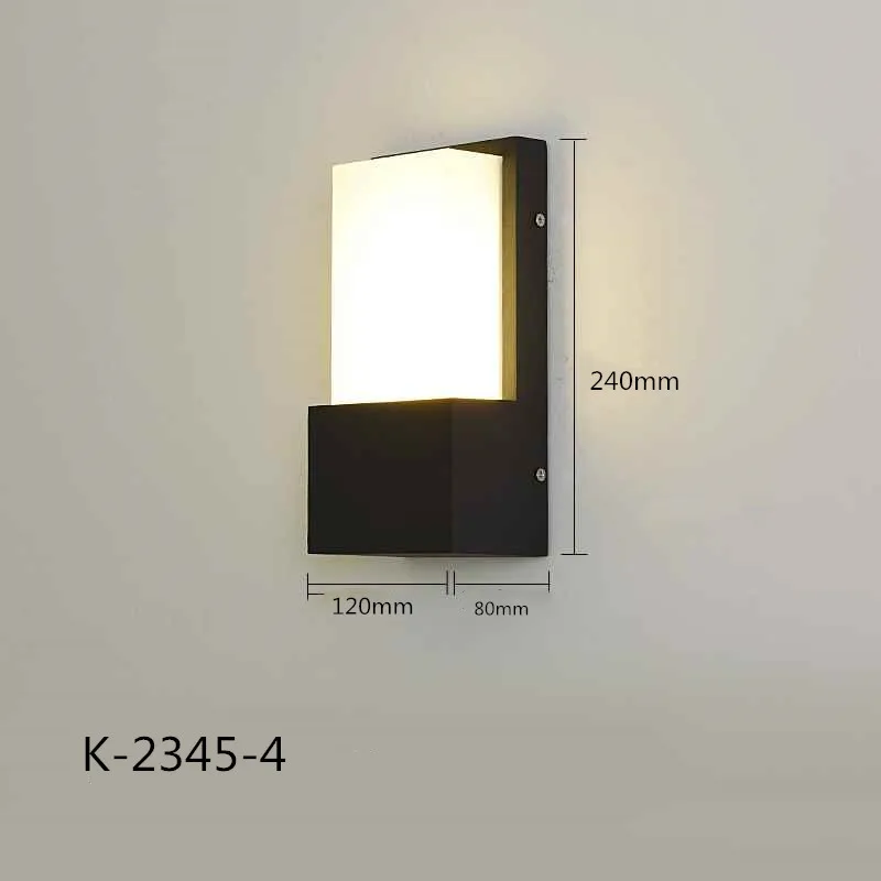 Kenlux светодиодный настенный светильник 12 Вт 15 Алюминиевый AC85 265V прямоугольная