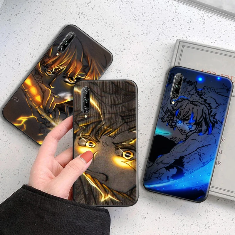 

Cartoon Demon Slayer Phone Case For Huawei P Smart Z P Smart Z P Smart 2019 P Smart 2021 Kamado Nezuko Rengoku Coque Back Cover