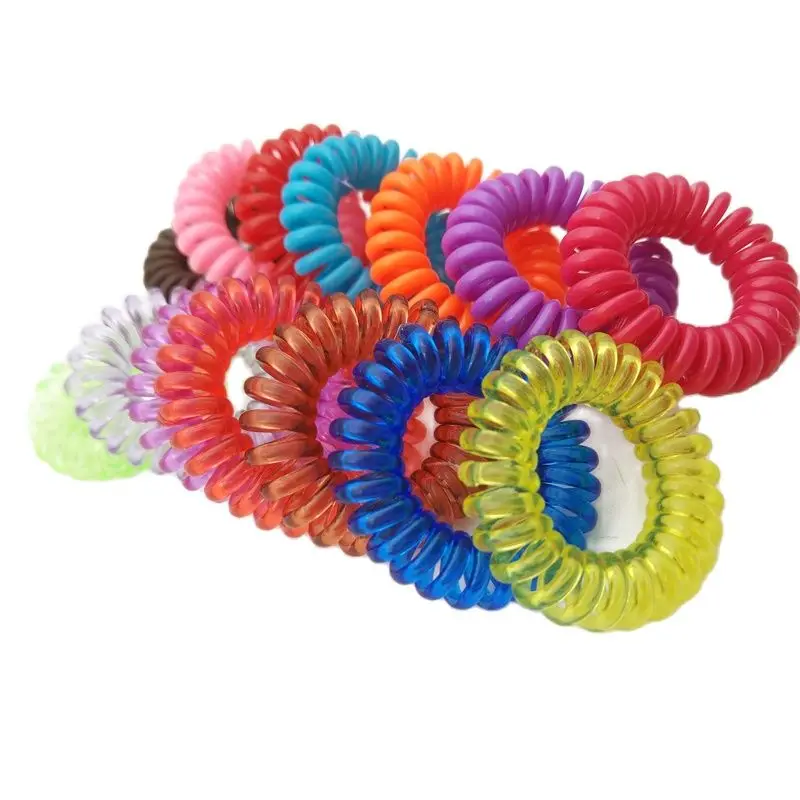 Оптовая продажа 100 шт. Карамельный цвет резинки телефонное кольцо волос девушки