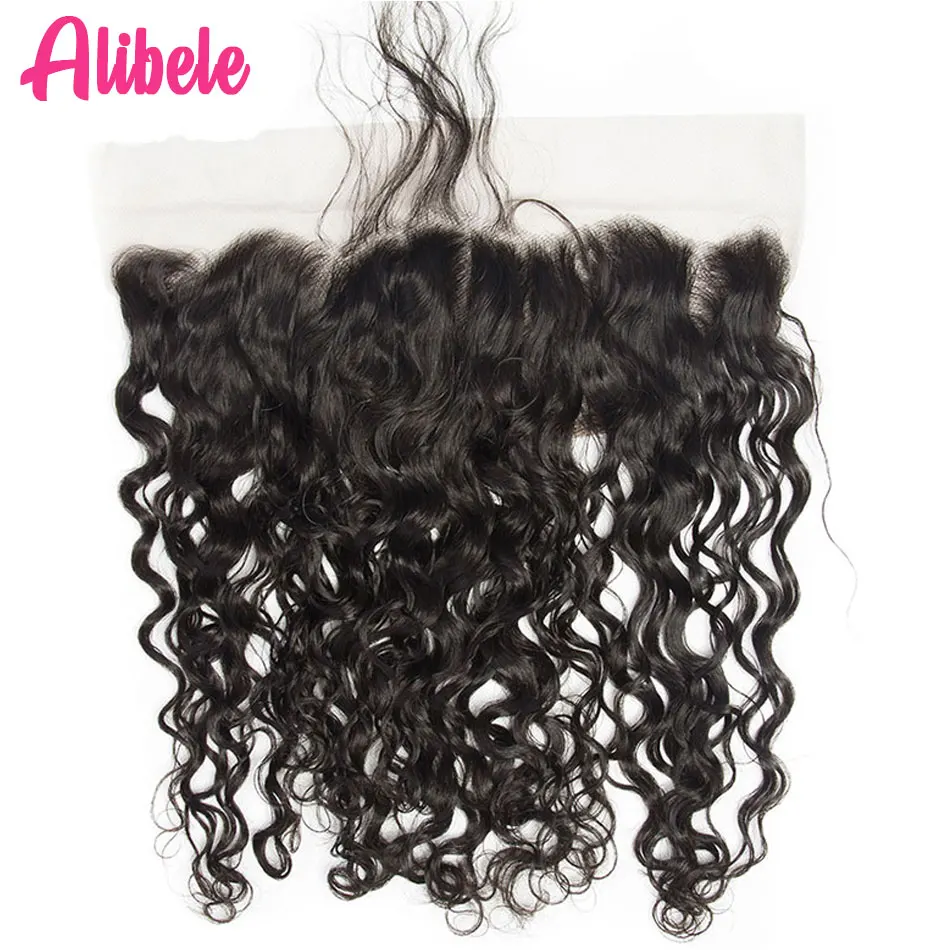 Aibele бразильская холодная завивка Кружева Фронтальная Закрытие Remy человеческих