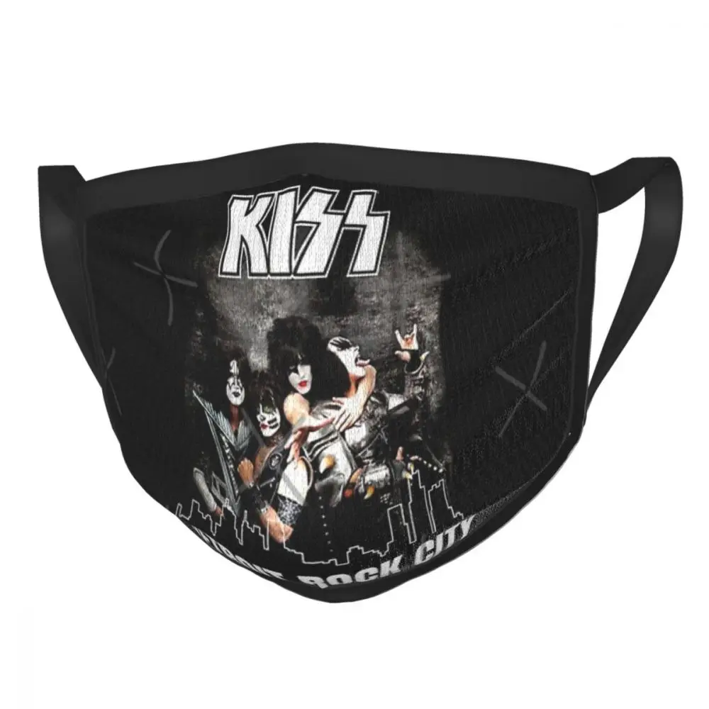 

Kiss Band Detroit Rock City Black Border Mask