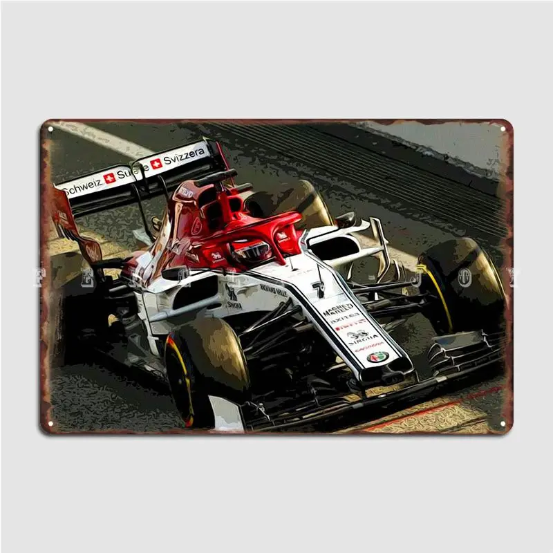 Kimi Raikkonen In The Pits Metal Sign Customize Mural Club Party Wall Decor Tin Poster | Plaques &amp Signs