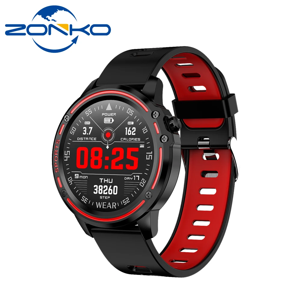 

ZONKO L8 Smart Watch Men Sports Smartwatch ECG Fitness Tracker Heart Rate Blood Pressure Monitoring IP68 Waterproof PK L5 L9