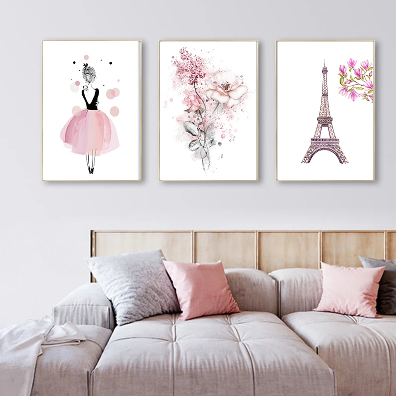 Плакат Babykamer в скандинавском стиле милый Декор для детской комнаты с цветами и