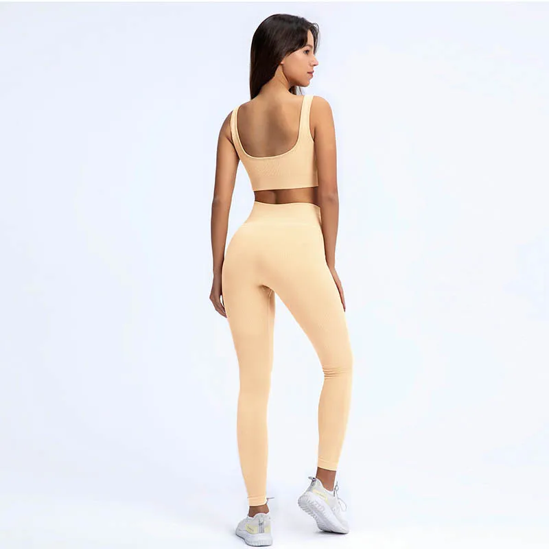

Gym Set Women Seamless Yoga Sets Gym Clothing For Women Fitness Suit Sports Bra High Waist Leggings Sportswear Tracksuit Female