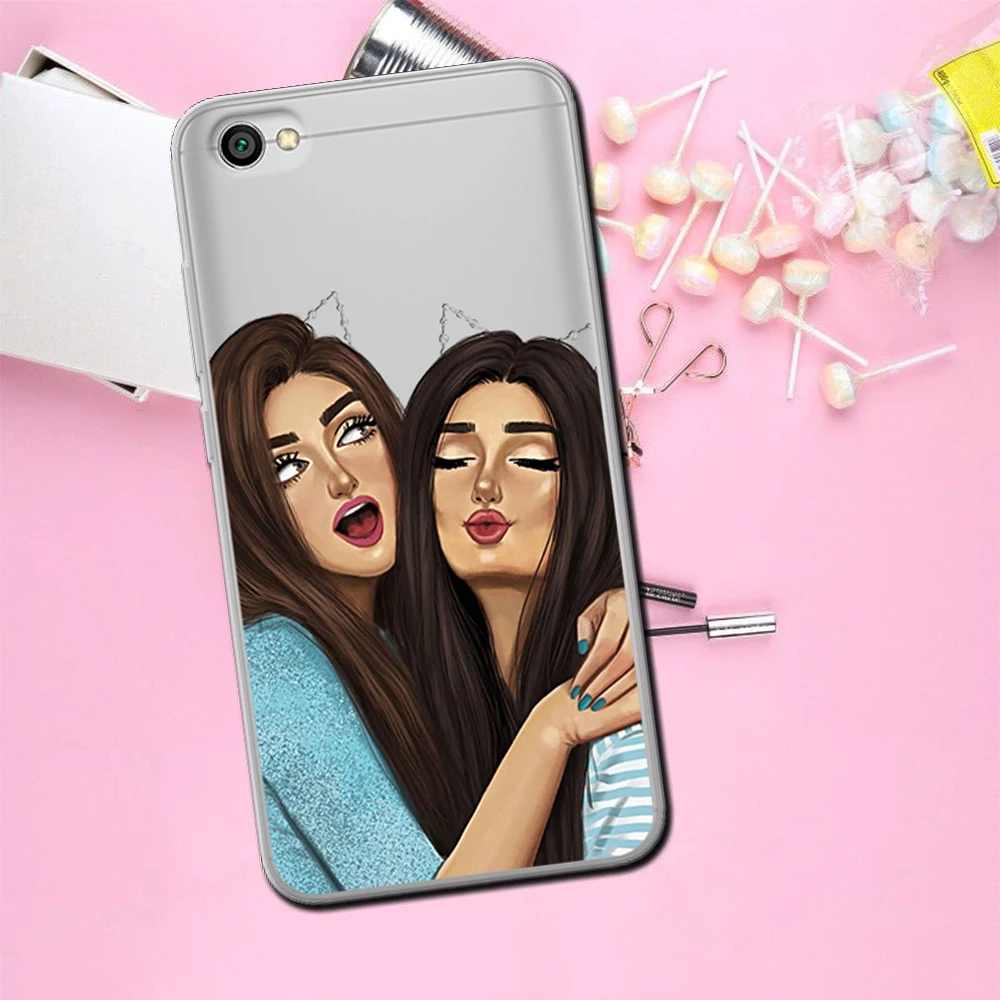 Девушка класса люкс для Xiaomi Redmi Mi 8 6 CC9 A2 Lite 5X 6X A1 6A 4X 4A 5 9 Plus Note 4 5A премьер-профессионал чехол Coque чехол-футляр Капа