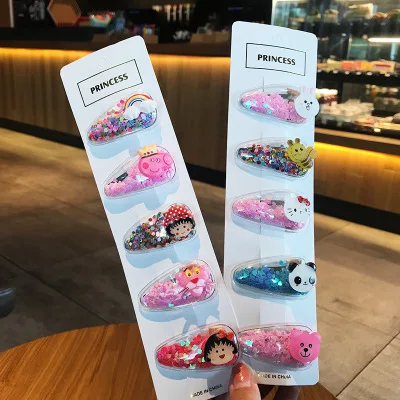 Детские аксессуары для волос 5 / 10 шт./компл. блестки звезда бегущий песок Любовь