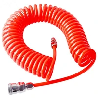 6m19 68ft pneumatic spring tube trachea with quick connector pu high pressure resistant spiral air tube telescopic hose