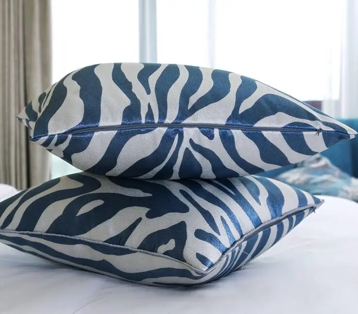 Классическая дизайнерская кровать Зебра покрывало из полиэстера роскошное