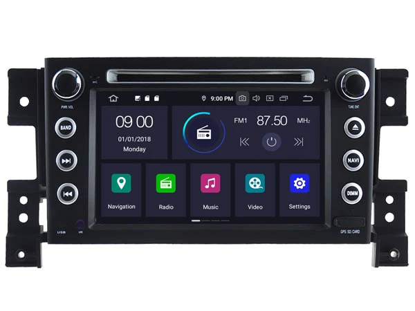 NaweiGe 7-дюймовый Android Восьмиядерный 9 0 PX5 4 + 32 ГБ Автомобильный dvd для Suzuki Grand Vitara 2005-2015