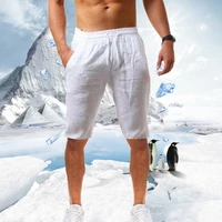 fashion summer new mens casual sports cotton and linen comfortable fashion shorts cool and breathable