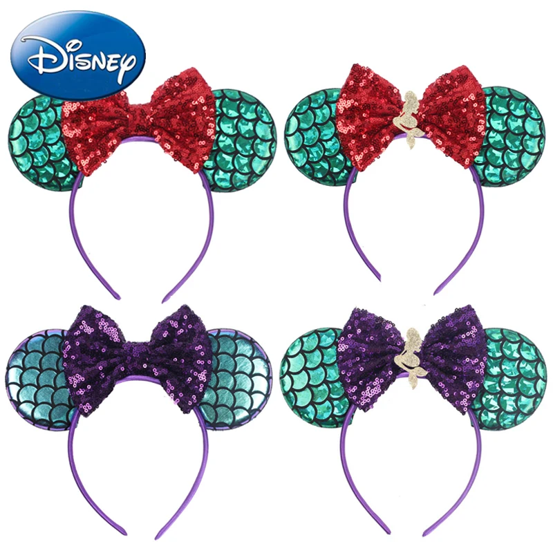 

Disney Cute Girls Bows Headband Ears Hair-Accessories Kid Women Head-Accessories Headdress Head Hair-Band Festival Party