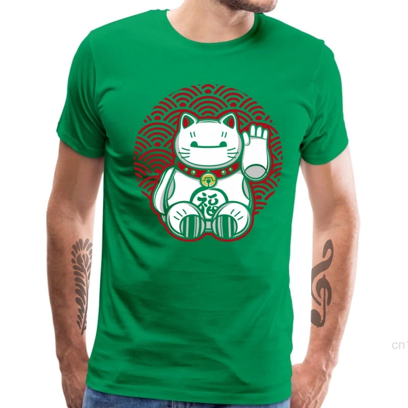 Мужская футболка с надписью Lucky Assistant коротким рукавом из 100% хлопка графическим