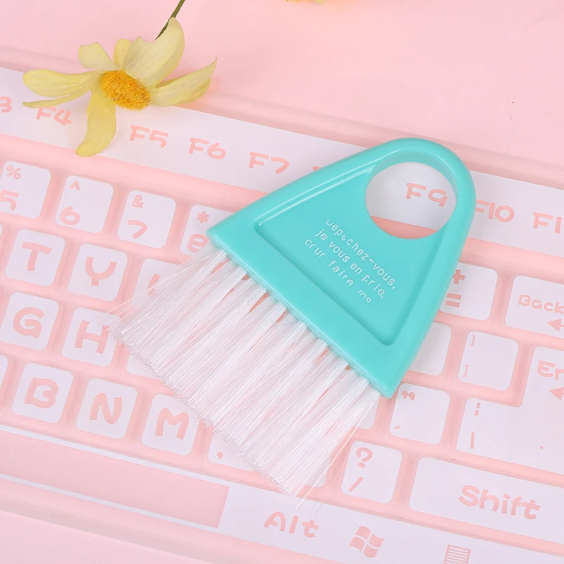 1 шт. мини настольный Пластик развертки Чистящая щетка для чистки клавиатуры