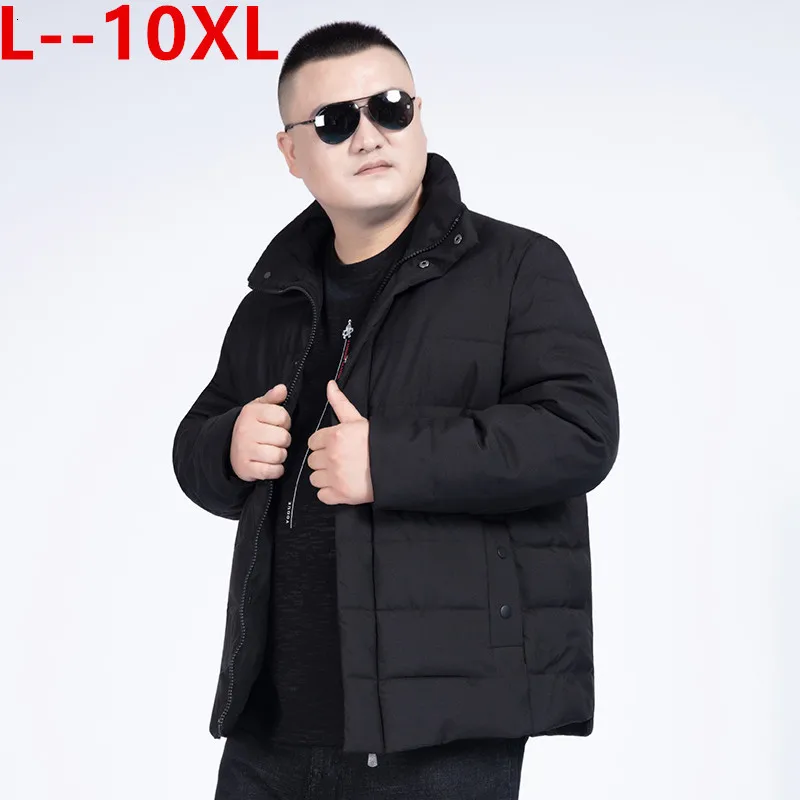 Размера плюс 10XL 9XL 8XL 6XL 5XL новые мужские зимние куртки модная шапка для отдыха