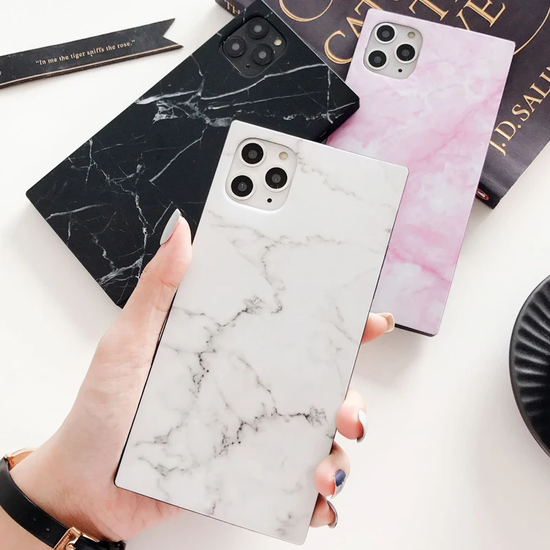 Чехол с мраморной текстурой для iPhone 11 Pro Max роскошный гранитный камень мягкий IMD квадратный дизайн Fundas для iPhone XS Max XR 7 8 Plus X