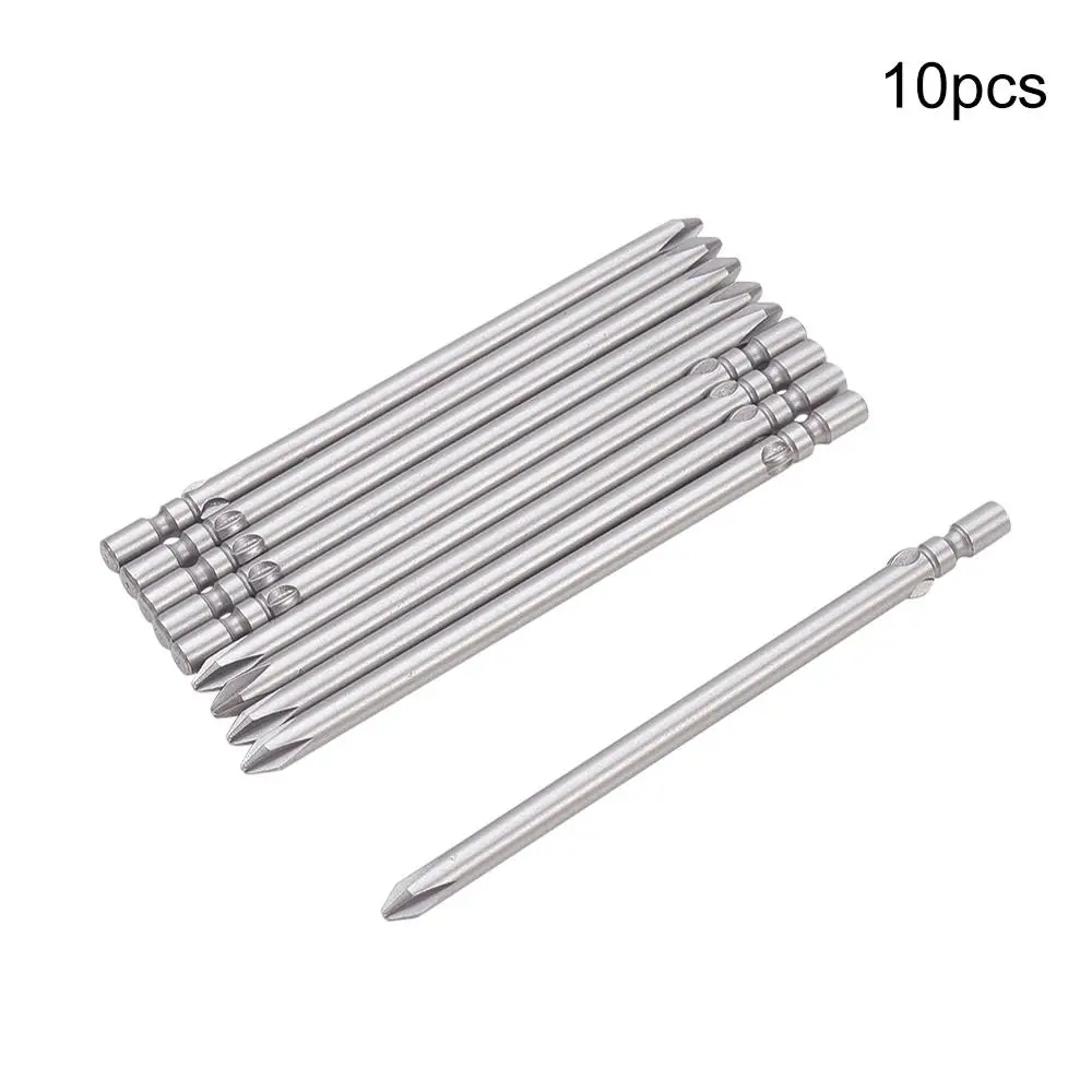 10 шт. отвертка Philips Bits 1.6PH00 2PH0 3PH1 4PH1 4PH2 S2 перекрестная головка 80 мм длина 4 диаметр