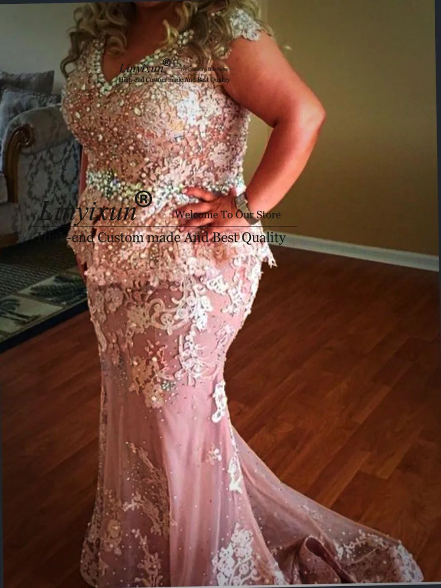 Женское вечернее платье-русалка длинное Тюлевое официальное платье с V-образным