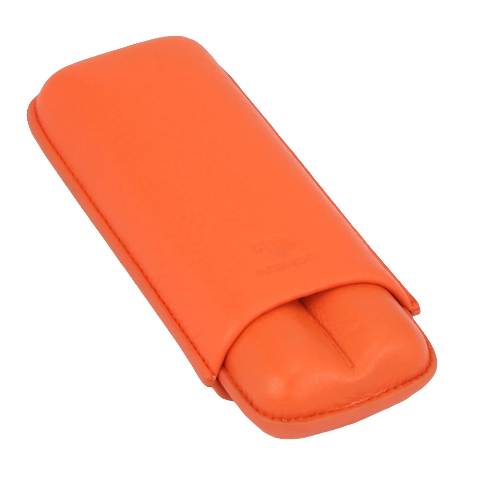 COHIBA Карманный чехол для сигар хьюмидор портативный кожаный держатель с 2