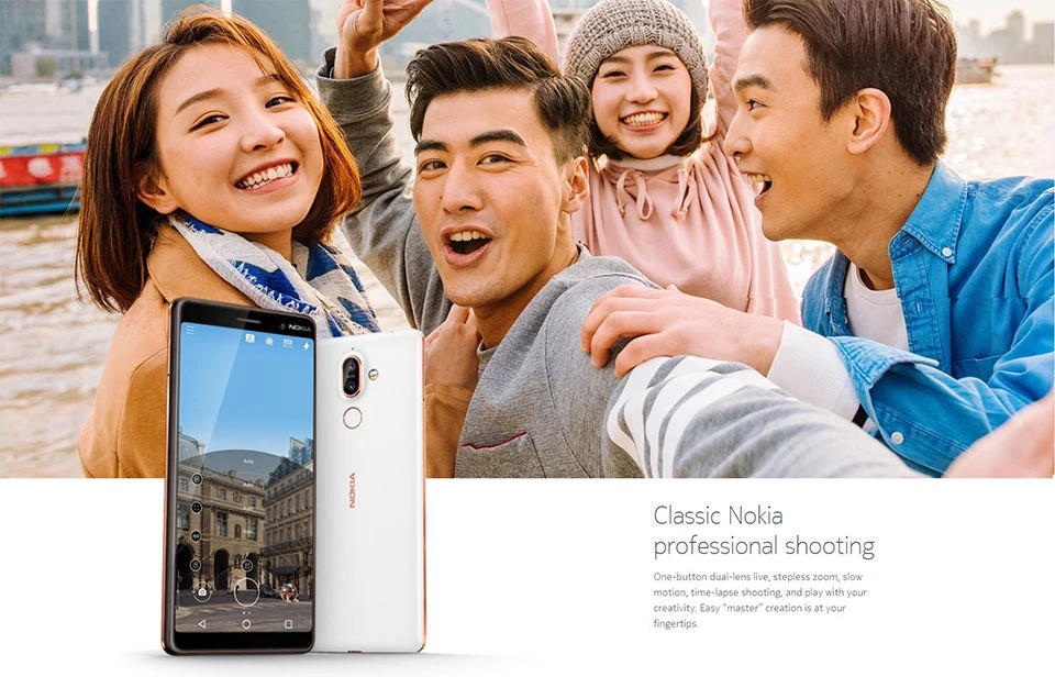 Nokia 7 Plus NFC 4 Гб ОЗУ 64 Гб ПЗУ 6,0 дюймов полный экран 3800 мАч Snapdragon 660 фронтальная 16 Мп задняя 12+ 13 Мп отпечаток пальца мобильный телефон