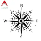 Aliauto креативные автомобильные стикеры Nswe компас ветер Роза бардиан винил черныйсеребристый Личность аксессуары ПВХ наклейка, 16 см * 16 см