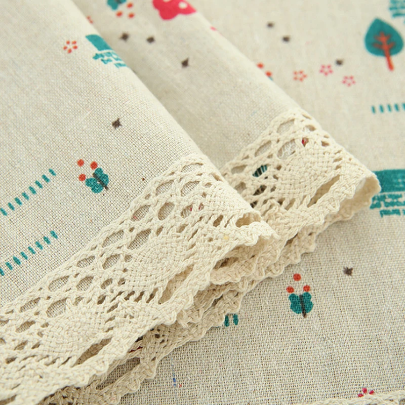 Простые скатерти из хлопка и льна в скандинавском стиле маленький