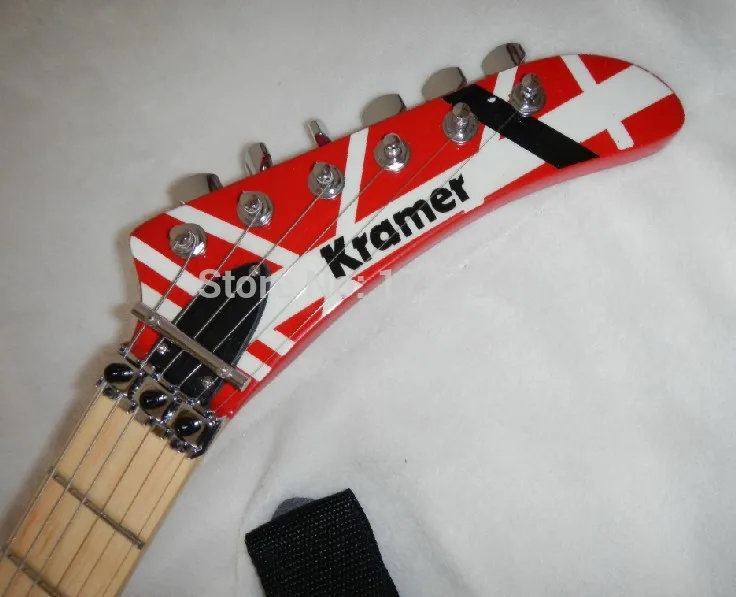 Бренд kramer 5150 красный и белый EVH серии Ари тремоло электрогитары