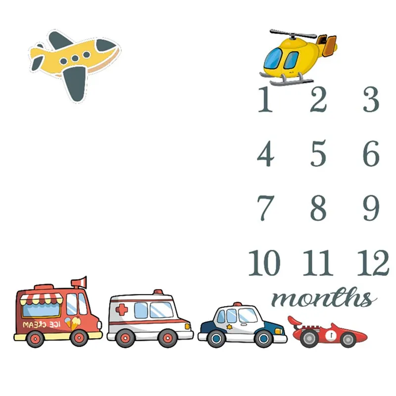 

120x100cm Newborn Photography Prop Baby Milestone Blanket Bath Towel Baby Play Mat Carpet Background Cloth Swaddle Blanket