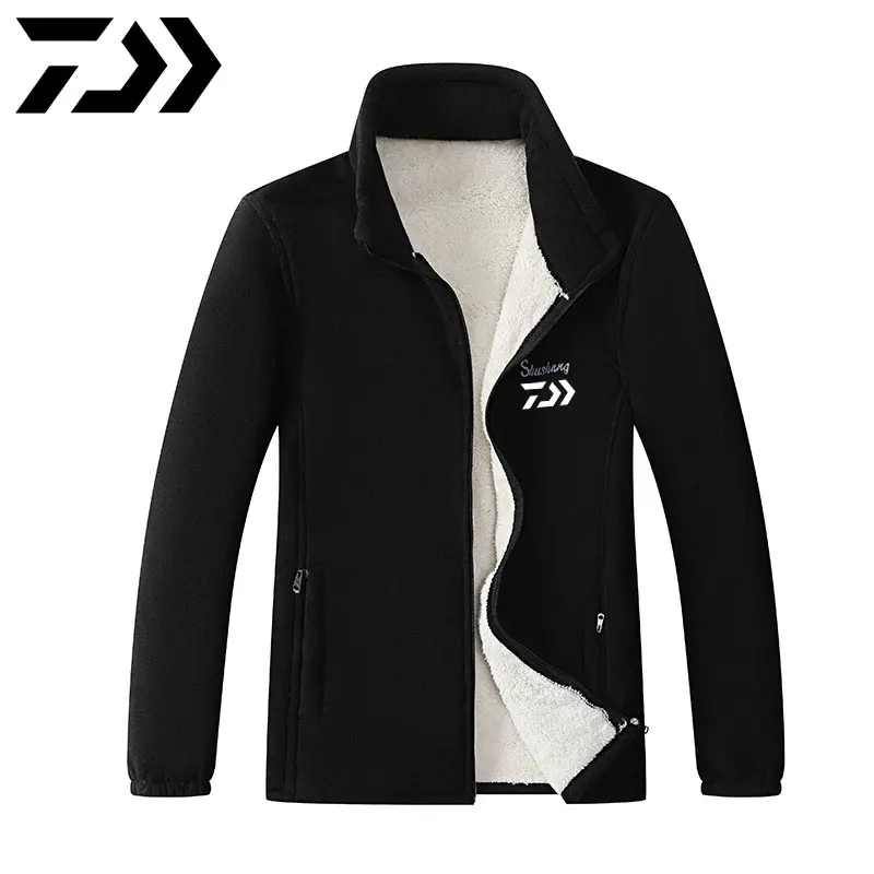 

Зимняя одежда для рыбалки Daiwa, Мужская теплая плотная одежда для рыбалки, Высококачественная теплая одежда из флиса для спорта на открытом в...
