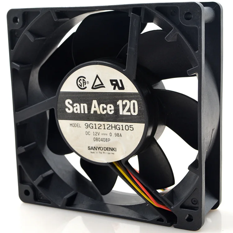 

FOR Sanyo 9G1212HG105 12038 12CM 12V 0.98A Double Ball DC Cooling Fan
