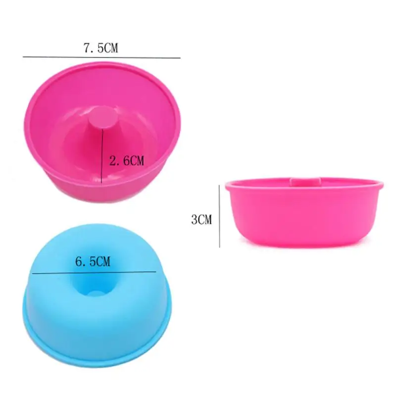 

Muffin Cup Cake Cup Round Silicone Doughnut Mould Mulitfunctional Kitchen Baking Mould Nonstick Small Cake Mould Kitchen Tools