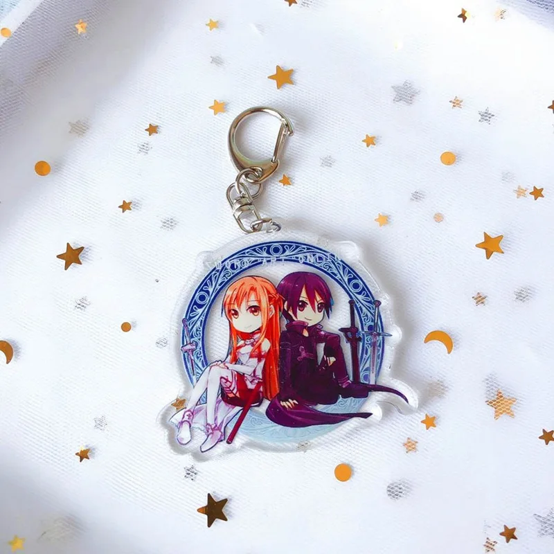 Sword Art Online SAO Yuuki Asuna акриловый брелок для ключей