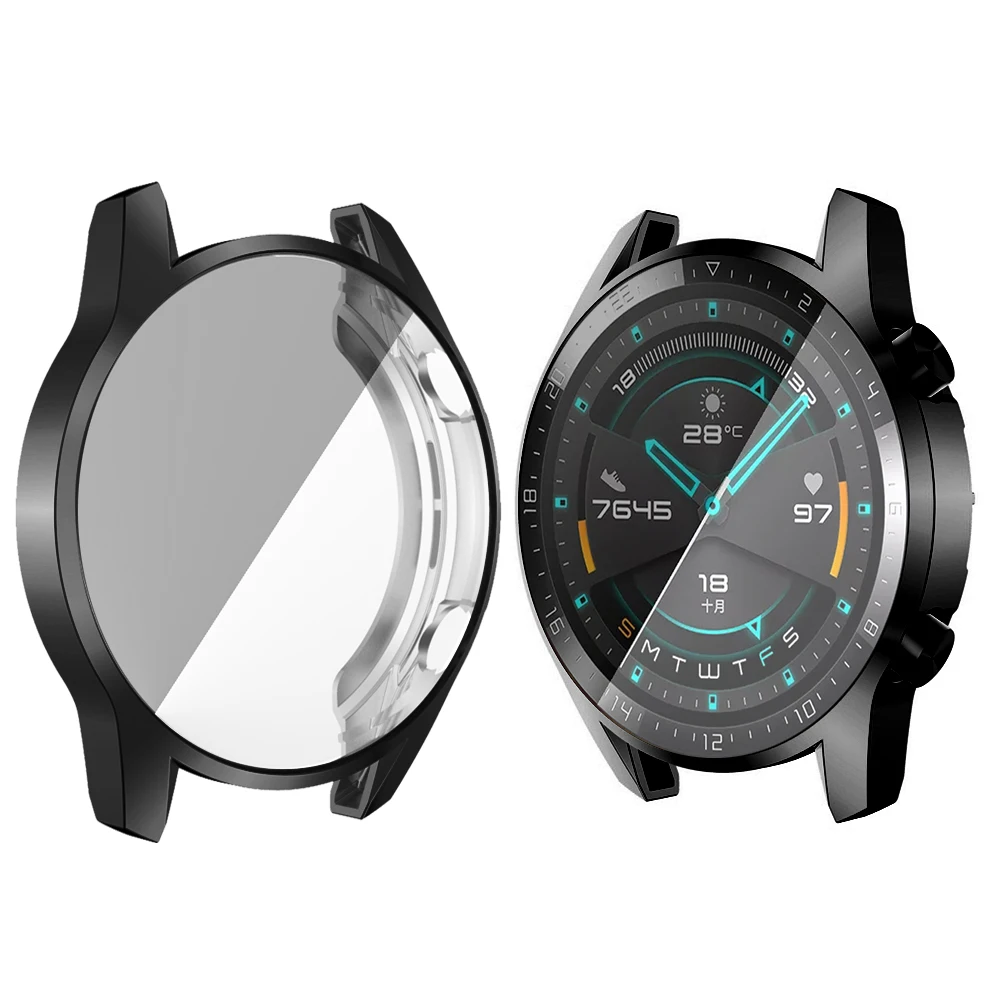 Совместимость с huawei Watch GT2 46 мм полный чехол с встроенной защитной пленкой