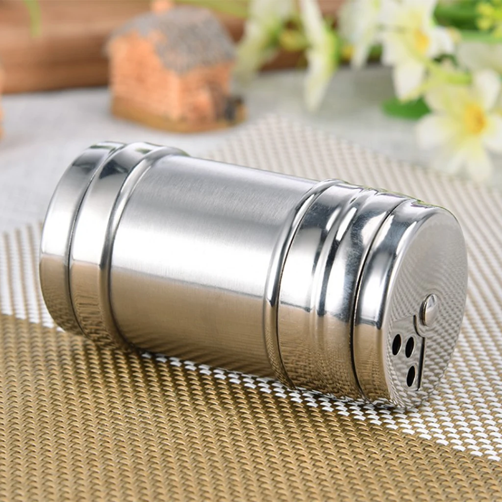 Банка для специй из нержавеющей стали шейкер соли сахара перца бутылка приправ